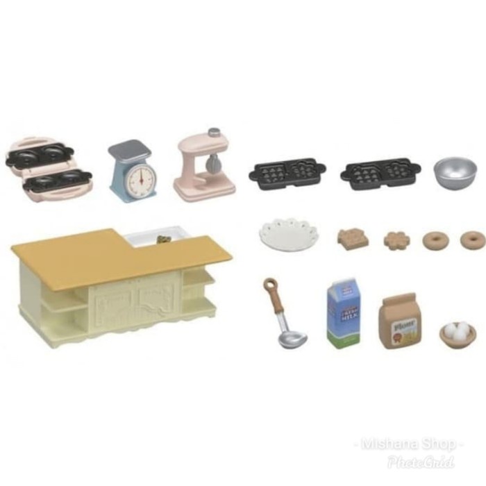 Furniture Sylvanian Families Meja Dapur Kitchen Island Set #Original