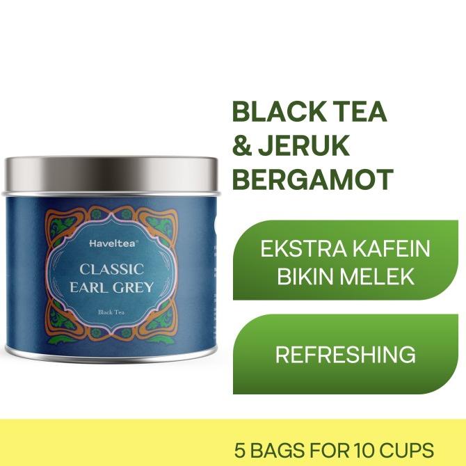 

CLASSIC EARL GREY | Mini Tin | Haveltea | Teh Hitam Bergamot Indonesia