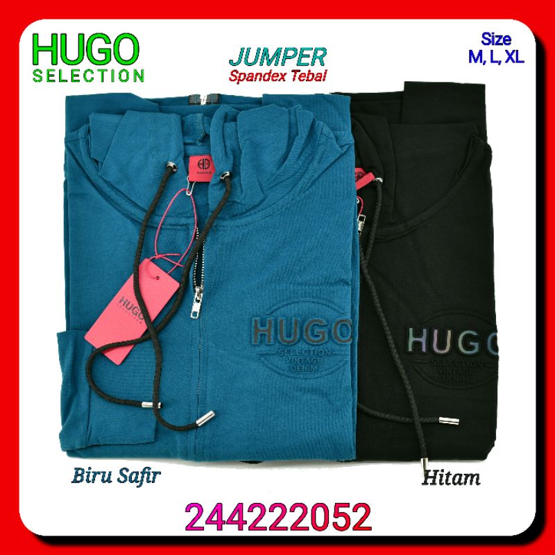 Jumper Kaos Hoodie Lengan Panjang Hugo Selection 244222052