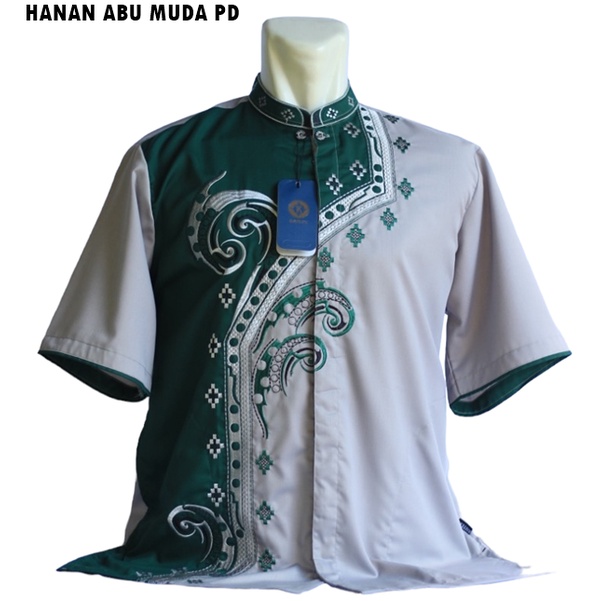 Baju Koko BIG SIZE Terbaru Lengan Pendek Size XXL XXXL XXXXL XXXXXL - Khalif Abu Muda- Ukuran jumbo