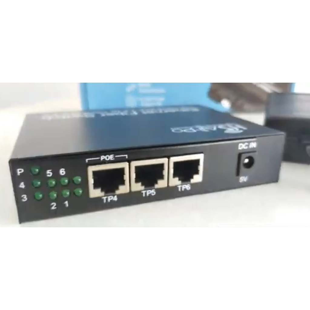 Media Converter HSAirpo CM3F3E 10/100Mbps - PoE Support