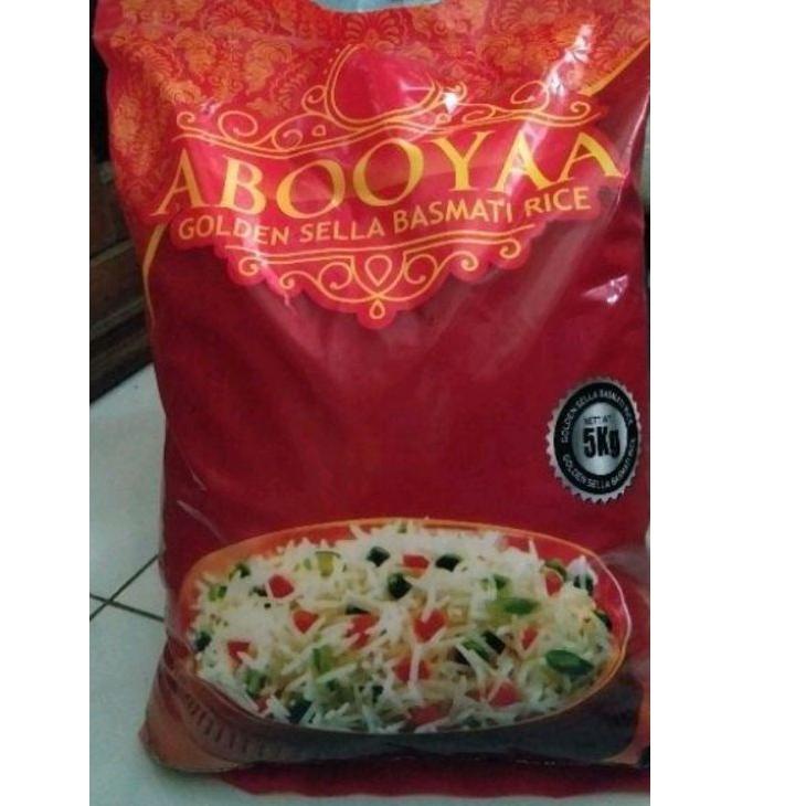 

READY ✅ABOOYA, Beras Basmati India 5kg, Packing ASLI-BUBBLE WRAP FREE!!!|KD1