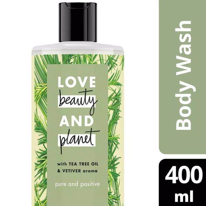 Love Beauty & Planet Pure And Positive, Tea Tree Oil 400 Ml Bodywash