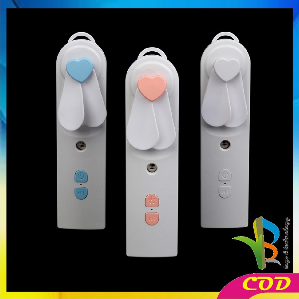 RB-K64 Kipas Angin Nano Spray USB Portable Kipas Angin 2 in 1 dengan Humidifier Pocket Fan USB Rechargeable