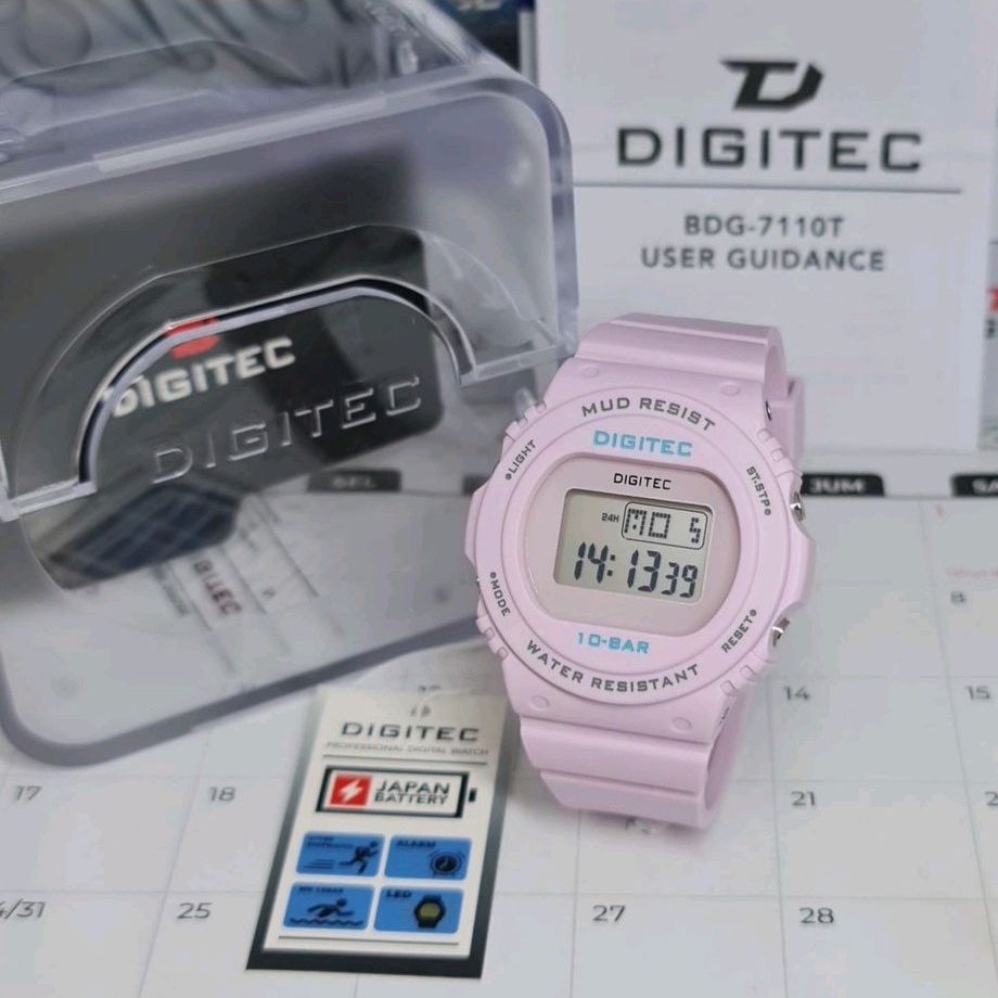 Jam Tangan DIGITEC DG 7110 / DG-7110 / DG7110 Original Watch Digital Rubber Tali Karet Jam Tangan Wa