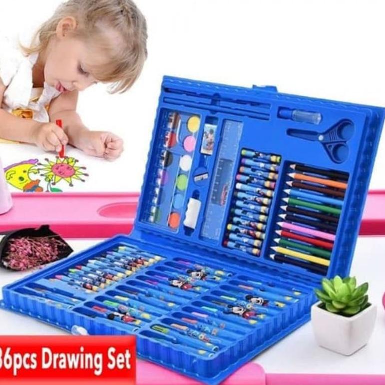 

(V-N7N♫♪) MM - crayon art set 150 PCS in 1 Art Set Pensil Warna Crayon Full Set Alat Lukis Gulali Books Pencil Menggambar Warna Warni paling laris