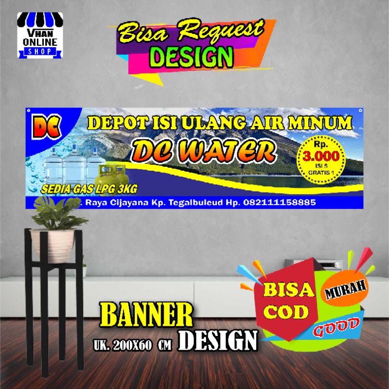 Banner Spanduk Depot Isi Ulang Air Minum Keren