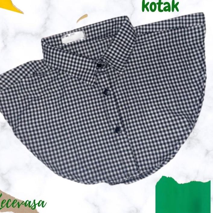 Terlaku... FAKE COLLAR KERAH PALSU MANSET LEHER PRIA WANITA KOREA PREMIUM RENDA CARDIGAN MURAH COWOK