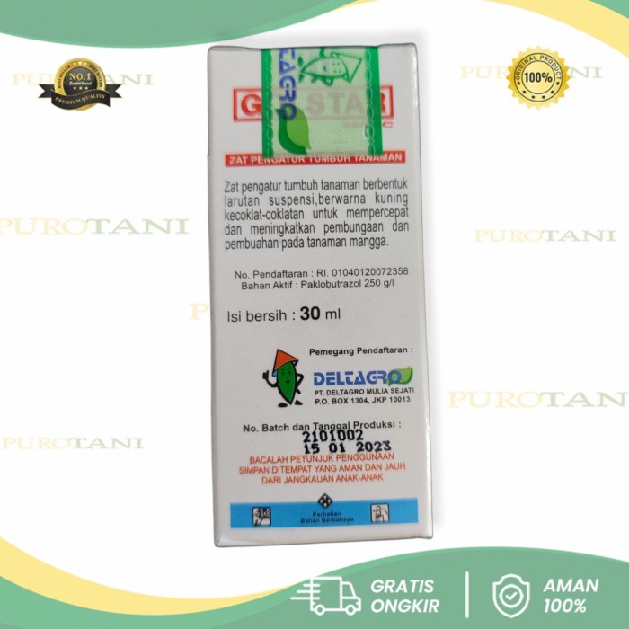 Pupuk ZPT GOLSTAR 250 SC Paclobutrazol