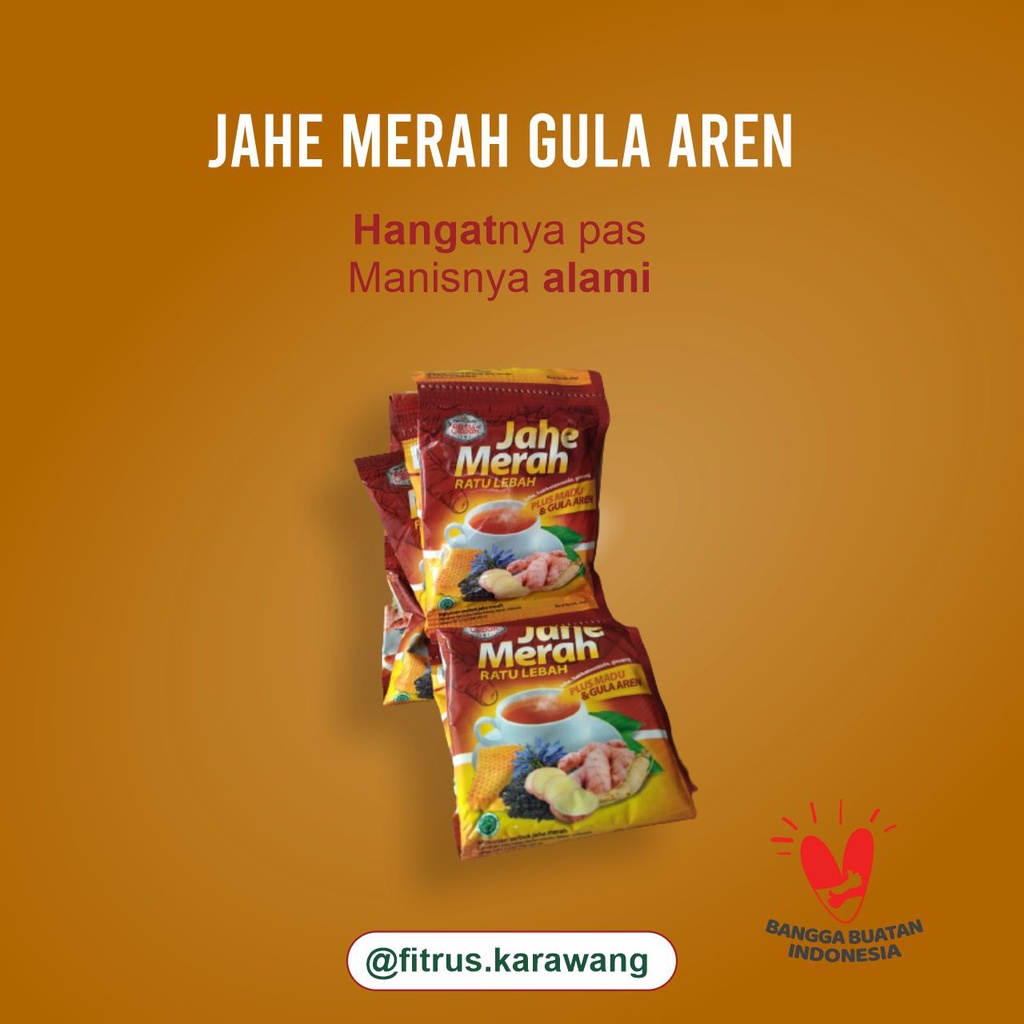 

Jahe Merah Gula Aren Ratu Lebah