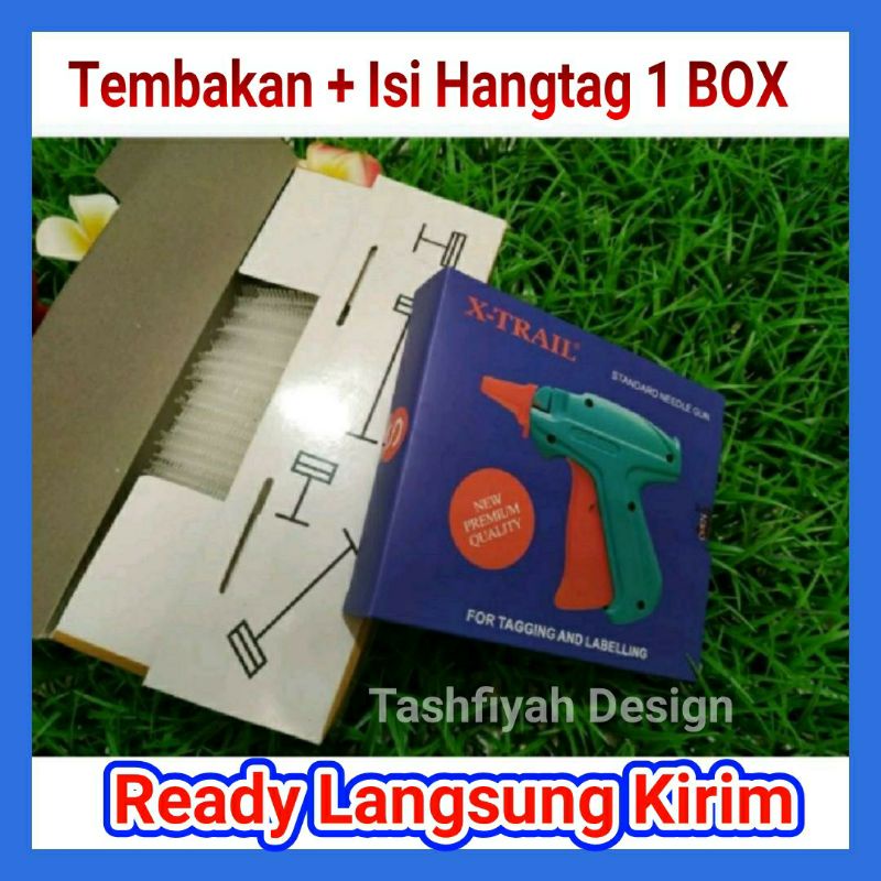 

Alat pasang hang tag label baju tag gun / tembakan hangtag baju tag gun harga bandrol harga / sepaket dengan talinya 1 box