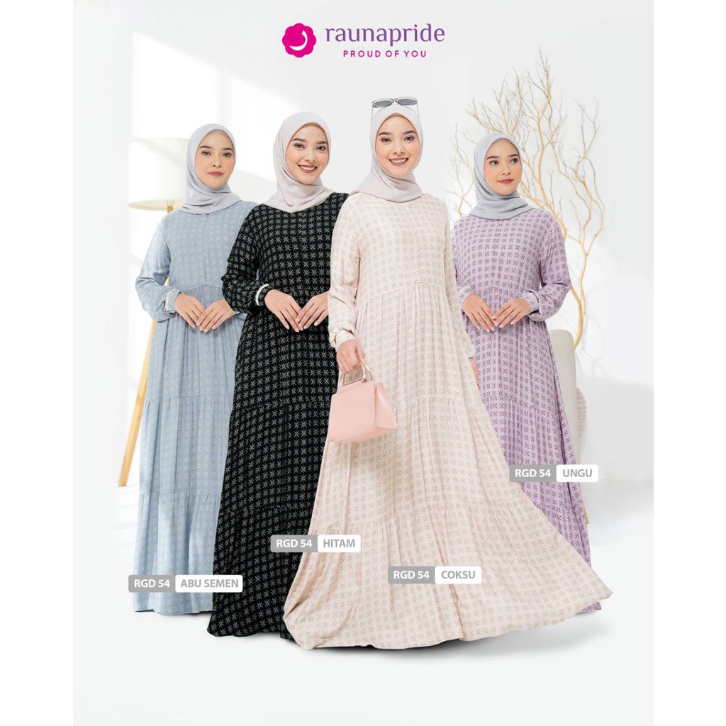 Rauna Dress Wanita / GD-54 / Fashion Muslim