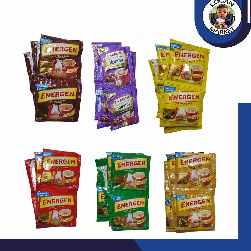 

[PRODUK TPFOA] Energen Coklat Vanilla Vanila Jahe Jagung Kacang Hijau Ijo Kurma ILE