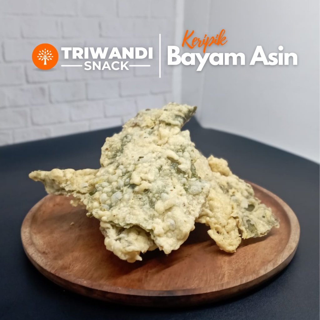 

Keripik Bayam Asin 100 - 250gr TRIWANDI SNACK oleh oleh bandung