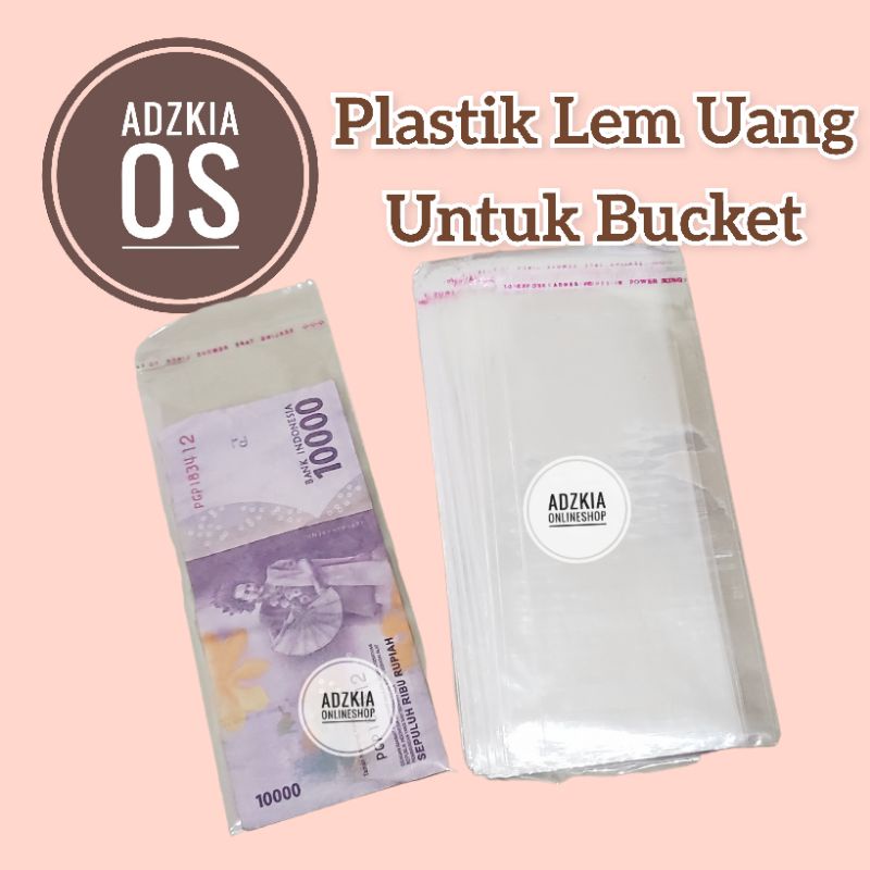 Plastik Uang / Plastik Bucket Uang / Plastik Opp Uang / Plastik Seal Uang