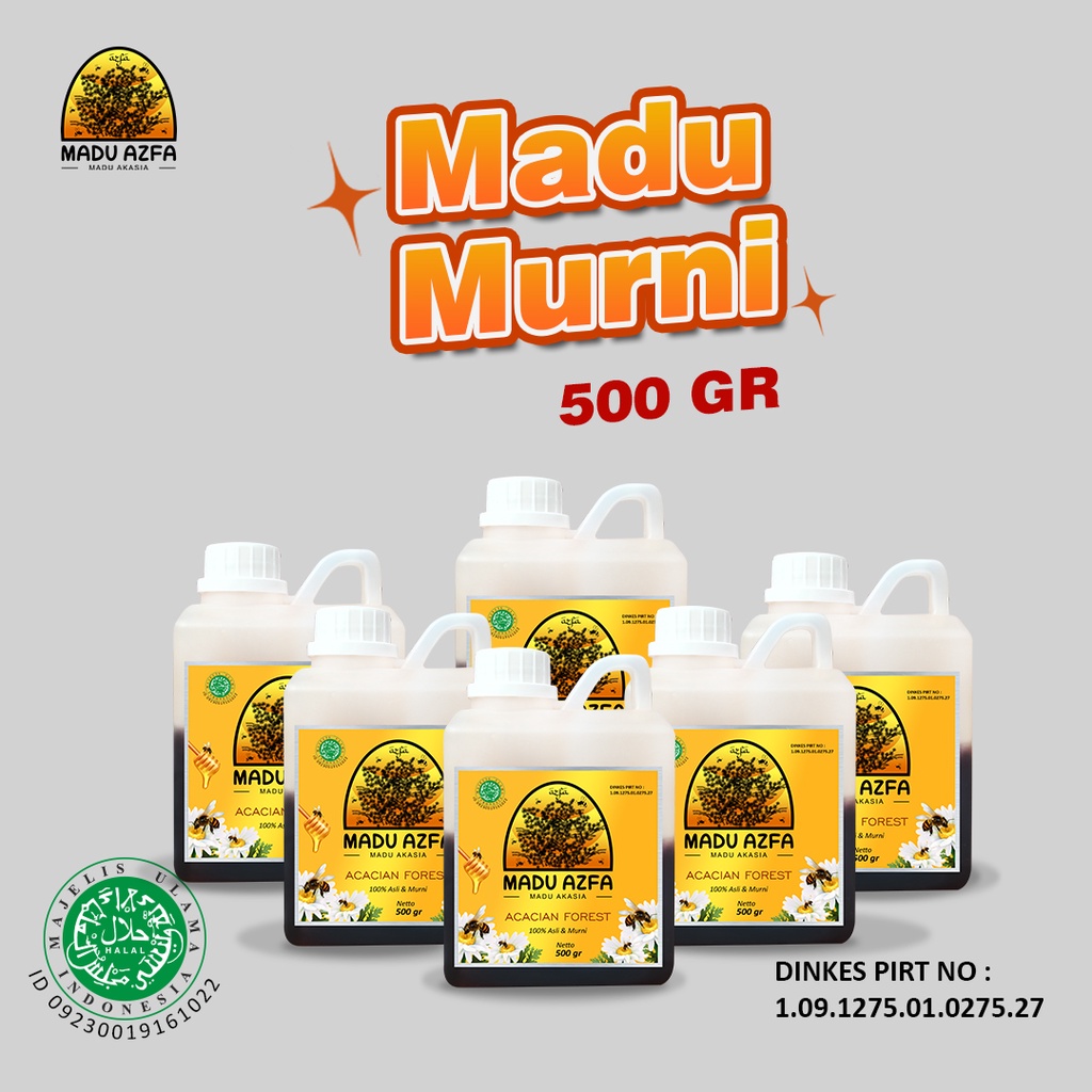 

Madu Murni Asli Hutan Akasia Azfa 500 Gr Premium LPPOM HALAL