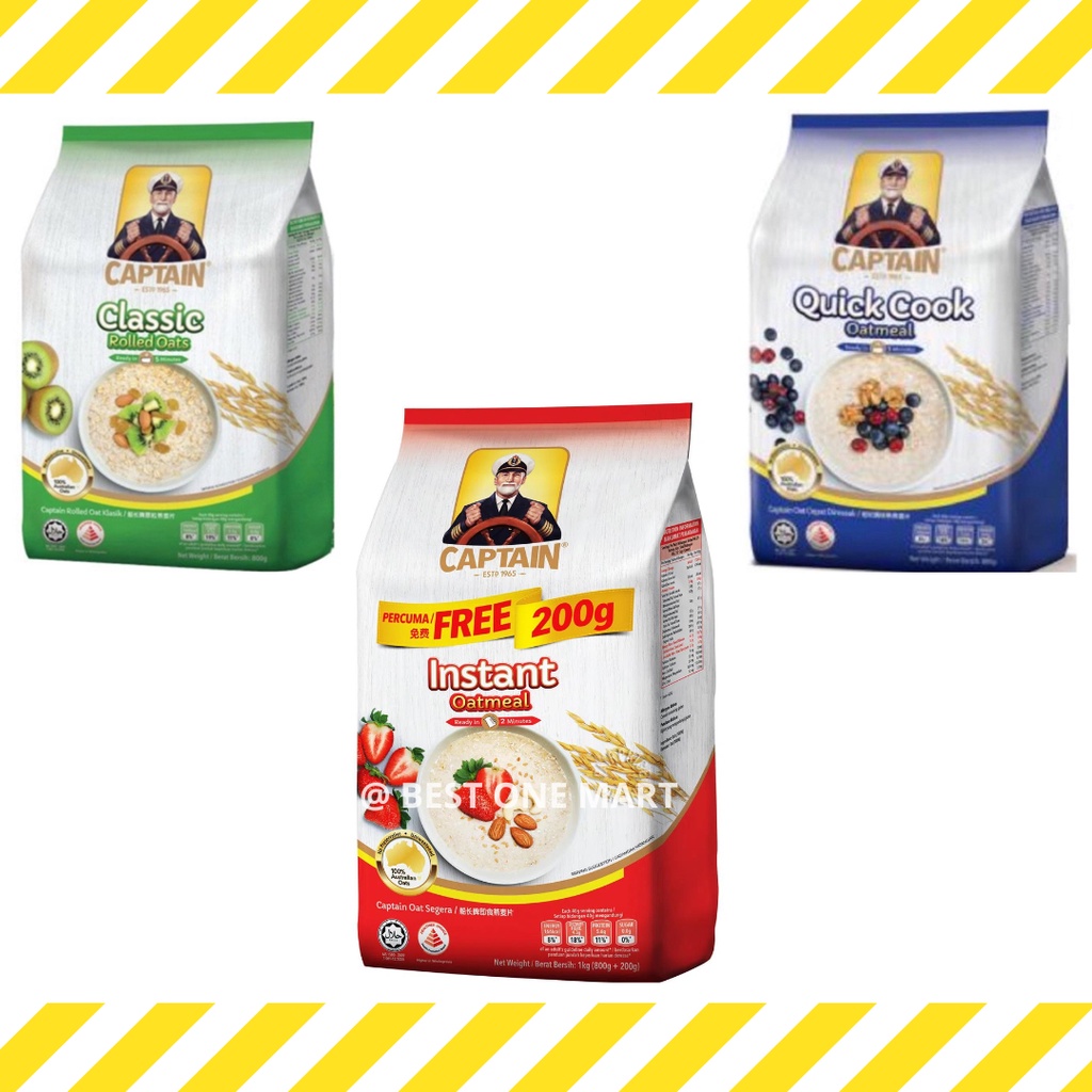 

Captain Oat Instant Oatmeal 800 gr / Captain Oats
