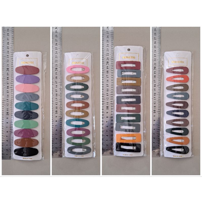 Tiptop Akrilik Matte Dewasa Jepit Rambut 10buah Kulakan Grosir