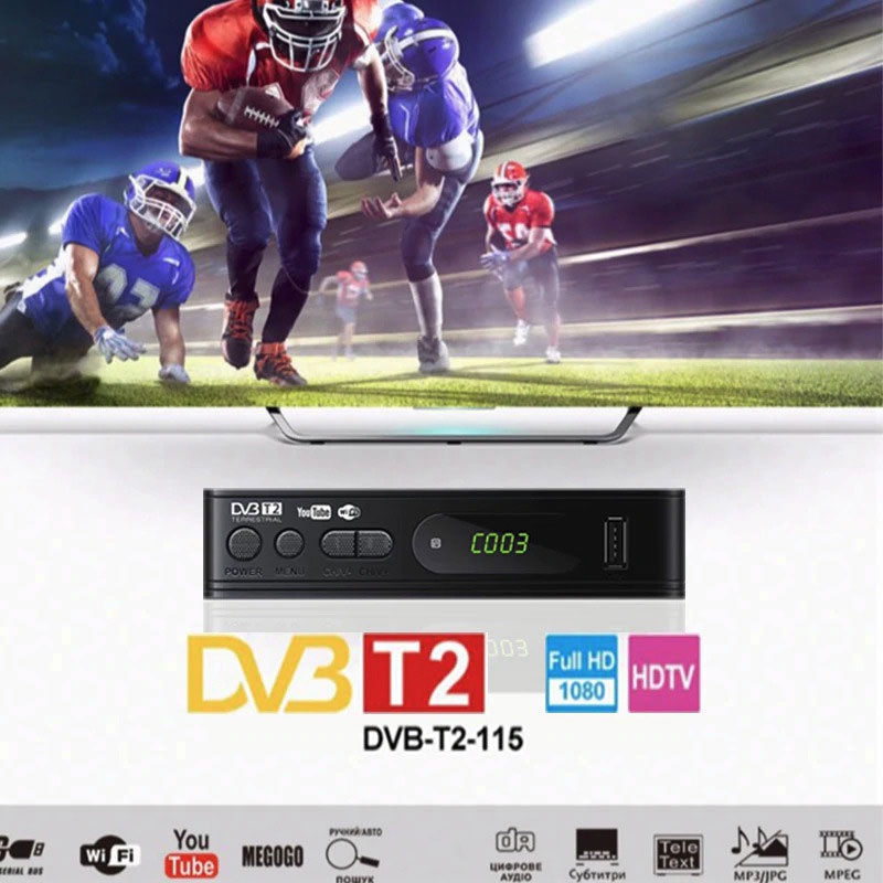 Set Top Box Taffware DZ084 TV Digital H.265 1080P DVB-T2