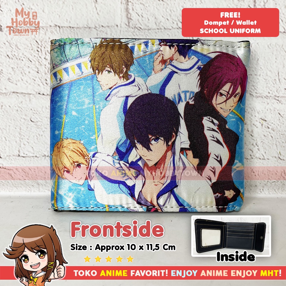 Dompet Anime Free Iwatobi High School Swimming Club Uniform Haruka