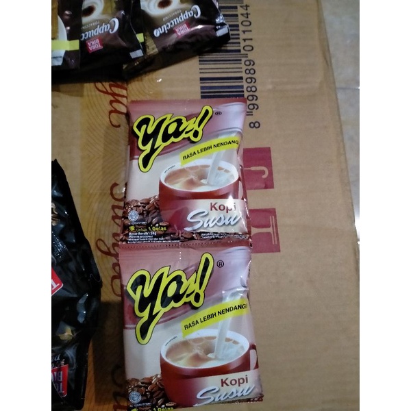 

kopi ya susu isi 10sachet,per renteng.