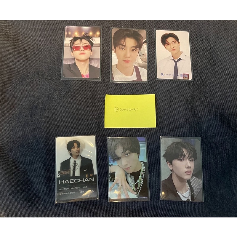 (READY INA) WTS PC JAEMIN CAFE AGENT SOMETHINC PC HAECHAN CEKER AYAM LENTI SCRATCH VER PC JISUNG JEW