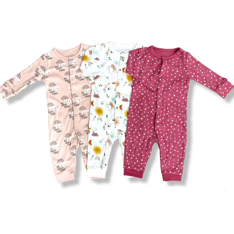 BABY K2 - Baby Jumper Premium Buka Kaki Isi 3 Pcs Motif Rainbow