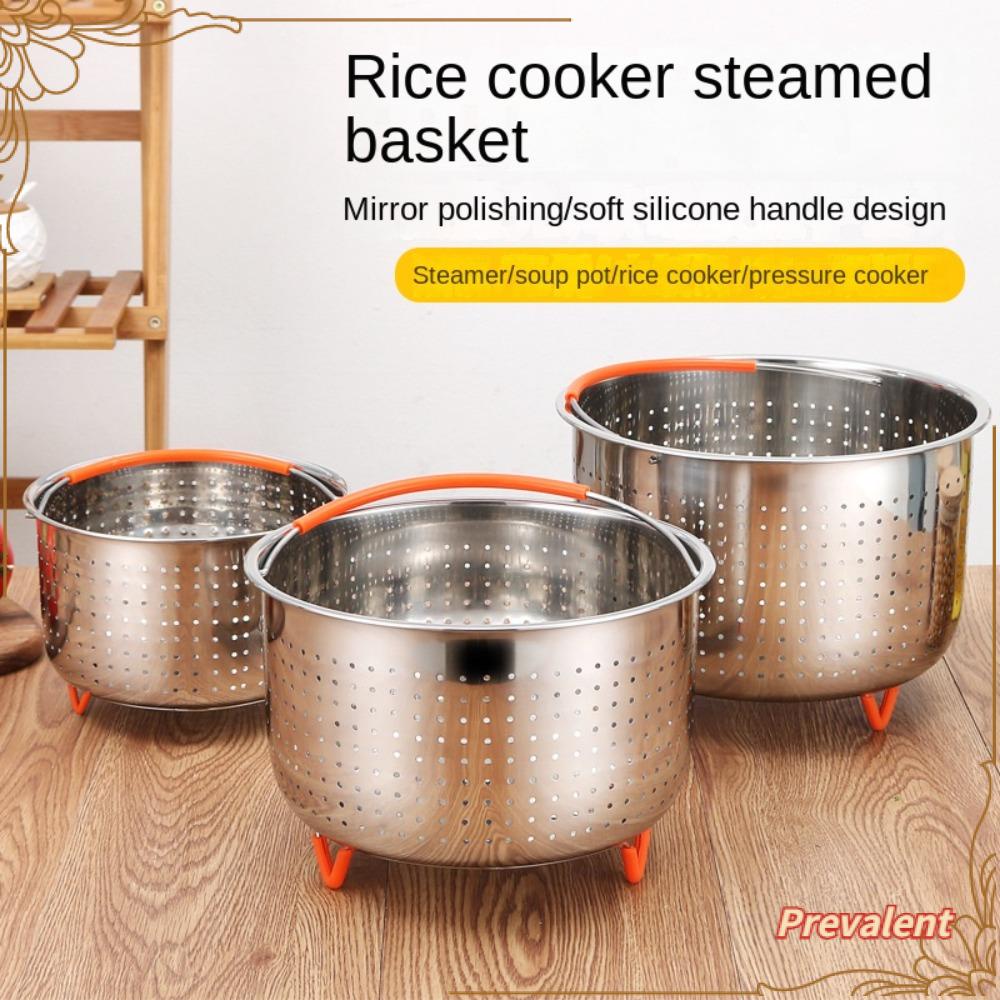 Preva Steamer Basket High Quality Untuk Panci Presto Dengan Kaki Silikon Aksesoris Cooker