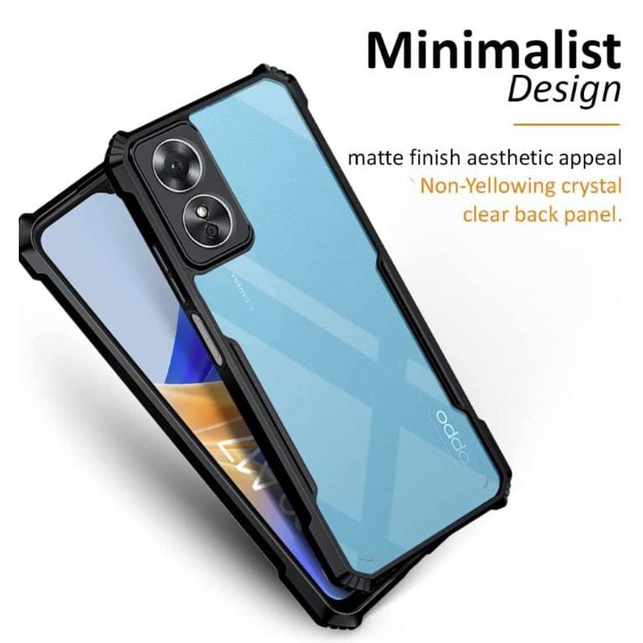 OPPO A17 / A78 COVER CASE CLEAR SHOCKPROOF CRYSTAL ARMOR TPU