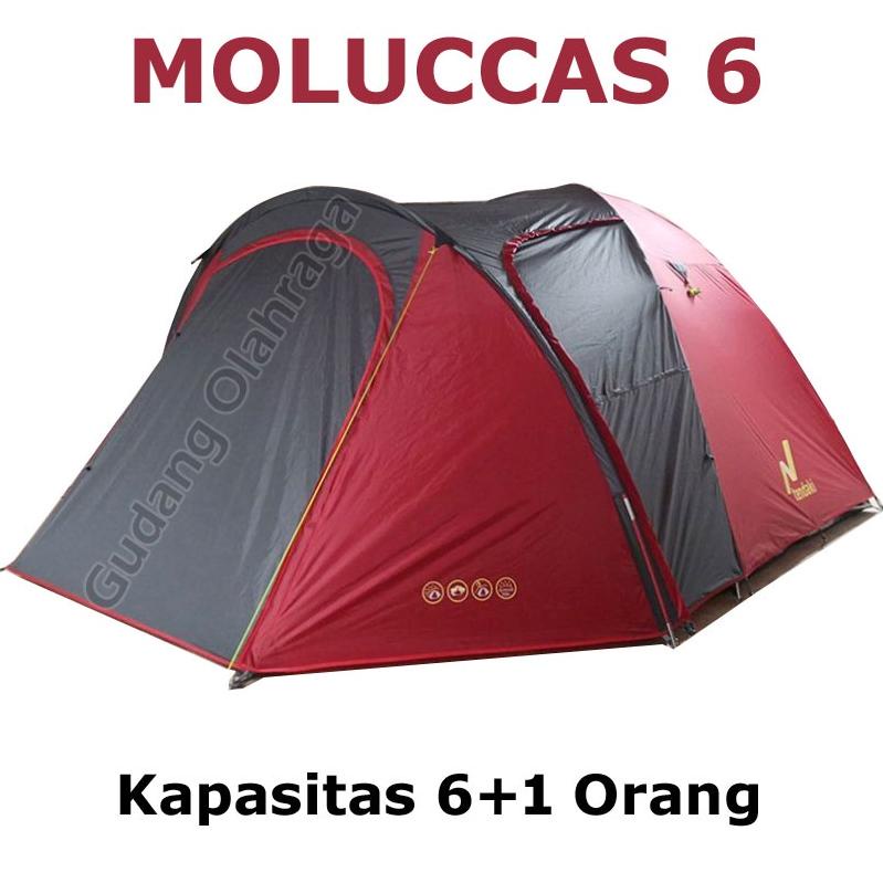 Tenda Tendaki MOLUCCAS 6 / Tenda Camping Dome 6-7 Orang Double Layer