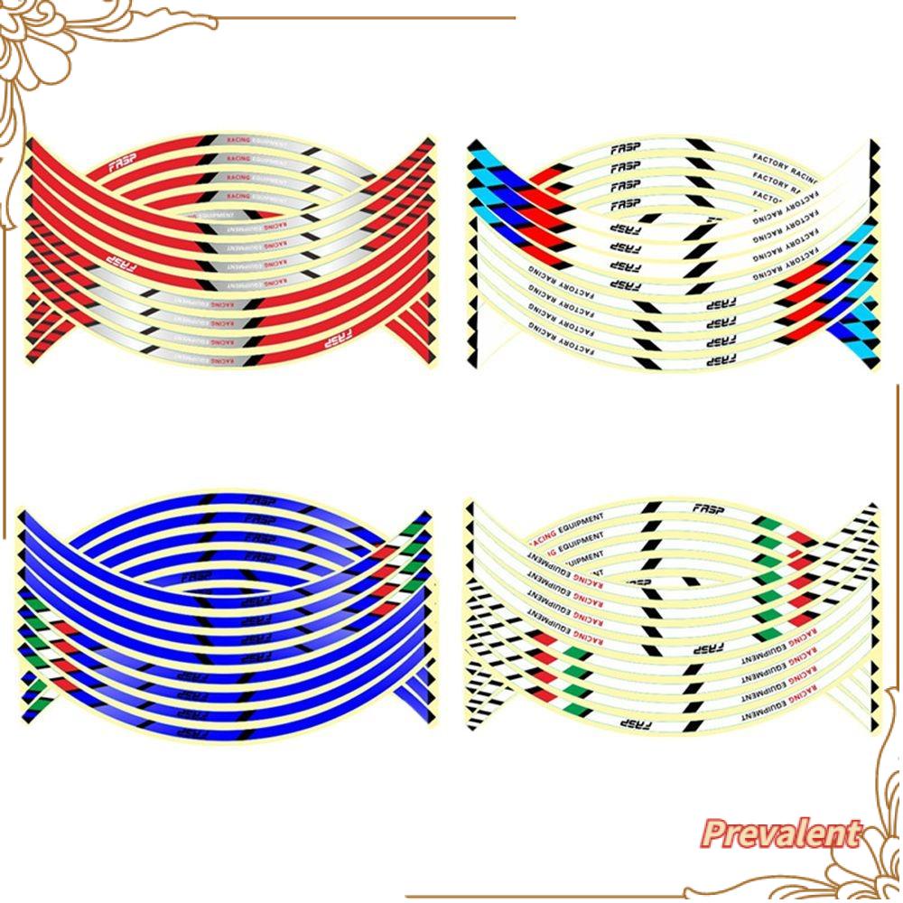 Preva Stiker Roda Motor Universal Untuk Honda Rim Stripe Tape Sepeda Decals 17 &quot;18&quot; Stiker Roda Mobil