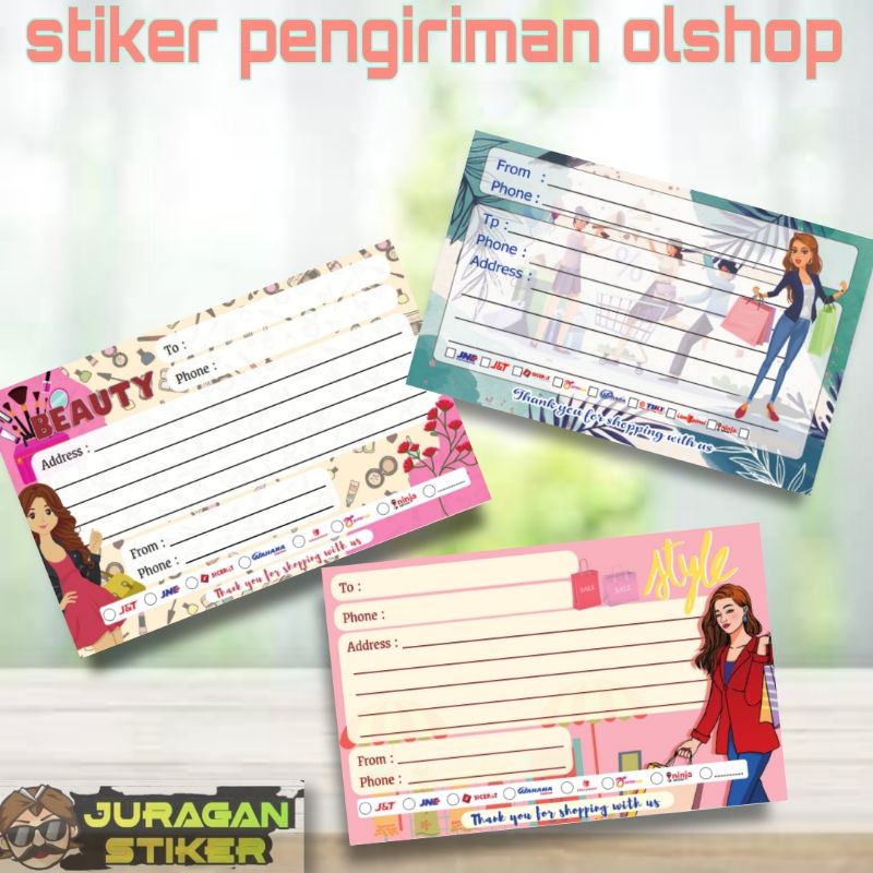 

(50pcs)STIKER LABEL PENGIRIMAN OLSHOP/STIKER LABEL