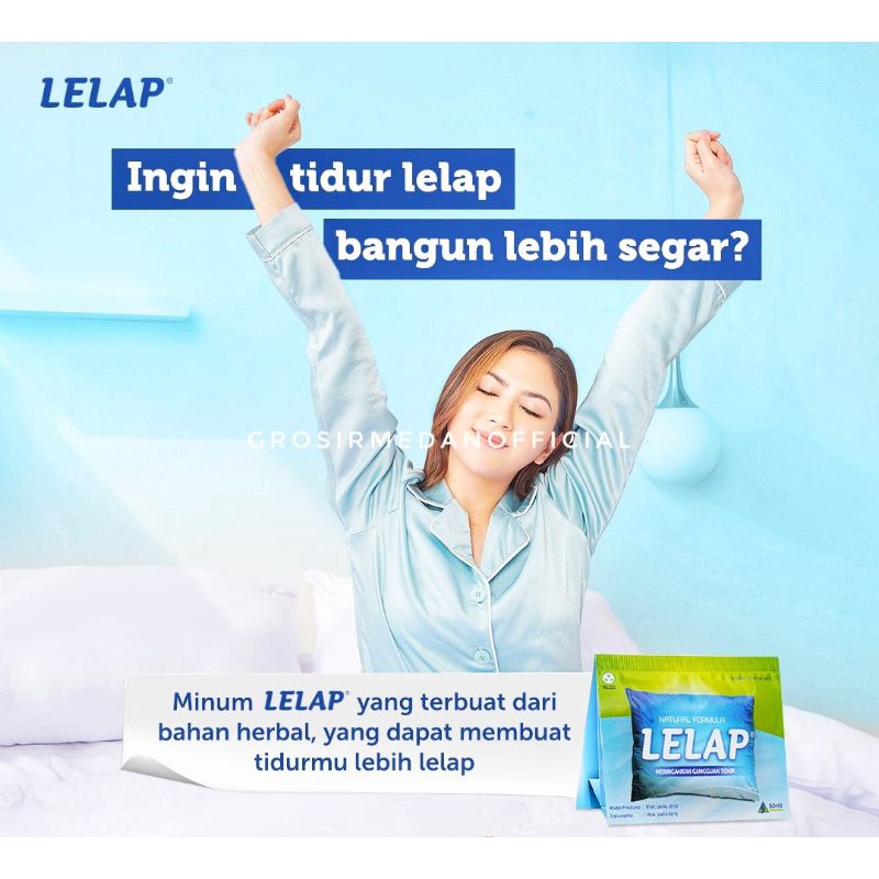 LELAP 4 KAPLET - OBAT HERBAL MENGATASI GANGGUAN TIDUR ATAU INSOMNIA