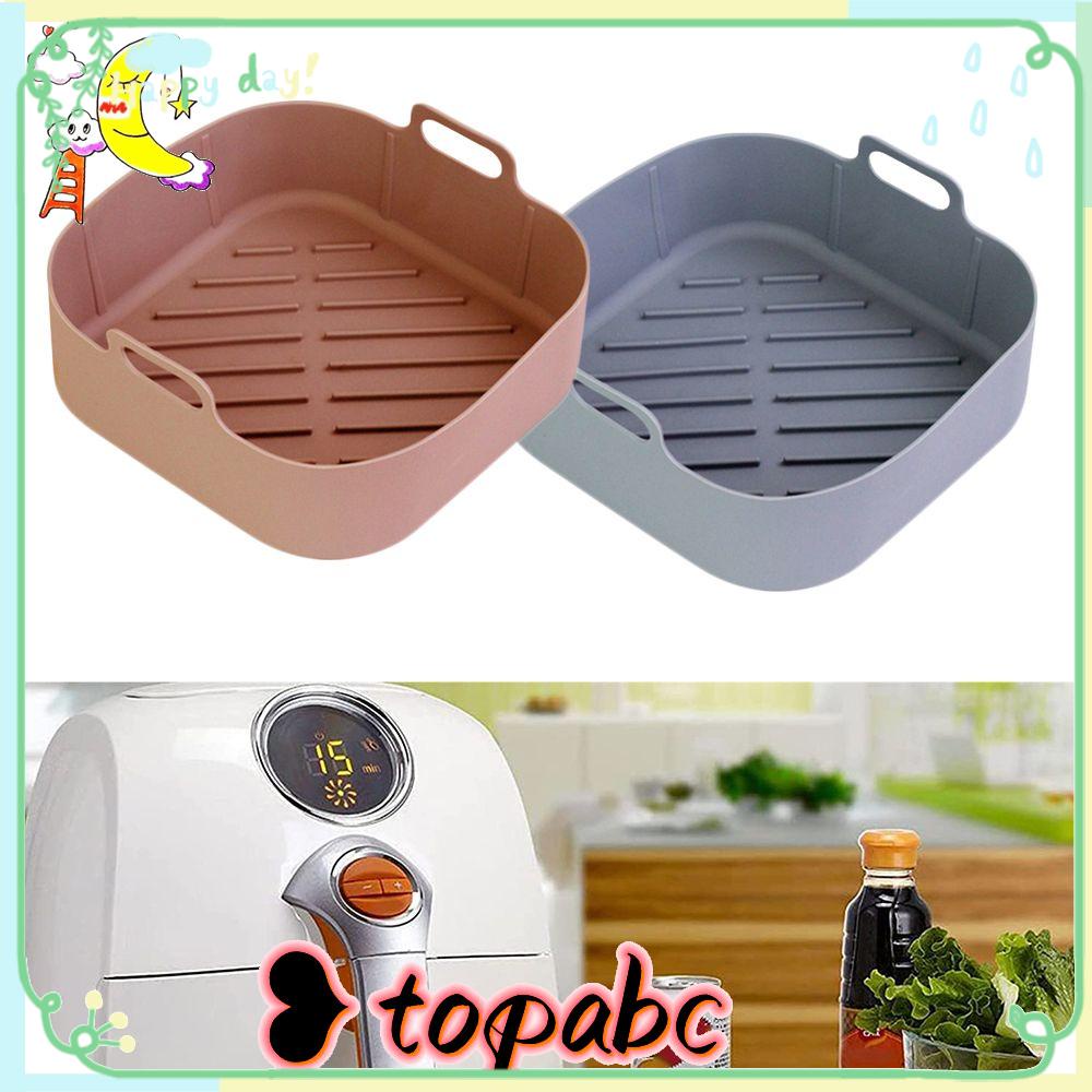 Top Square Silicone Pot Pengganti Memasak Reusable Pizza Plate Baking Basket