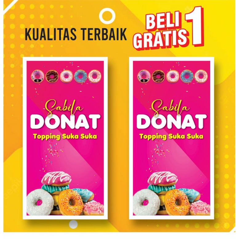 Banner Spanduk Donat | 1 HARI JADI