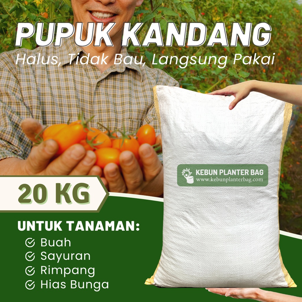 Kohe Kambing Halus 20 Kg Pupuk Kandang Kotoran Hewan NPK Sayur Buah