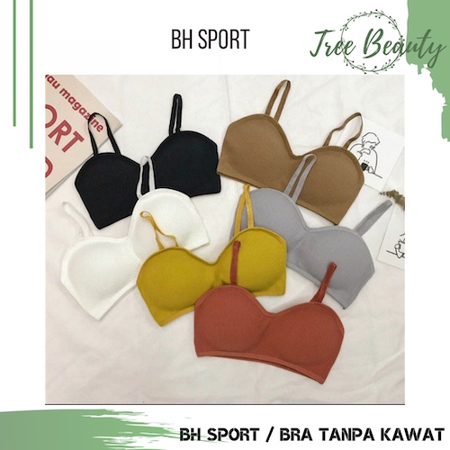 BH Bra Wanita Tanpa Kawat Pakaian Dalam bralette Push Up Elastis Sexy sport bra BH