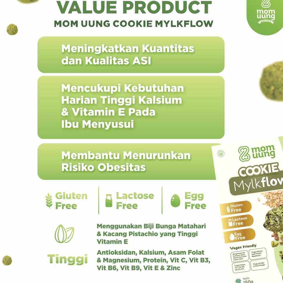 

Terbukti Mom Uung Cookie Mylkflow Classic Choco / Cookie Matcha Pistachio / Kukis Pelancar Asi / Vegan Friendly ,.,.,.,,