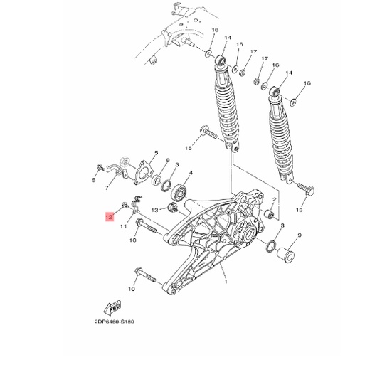 baut holder selang rem nmax lama &amp; new original ygp 95D32-06012