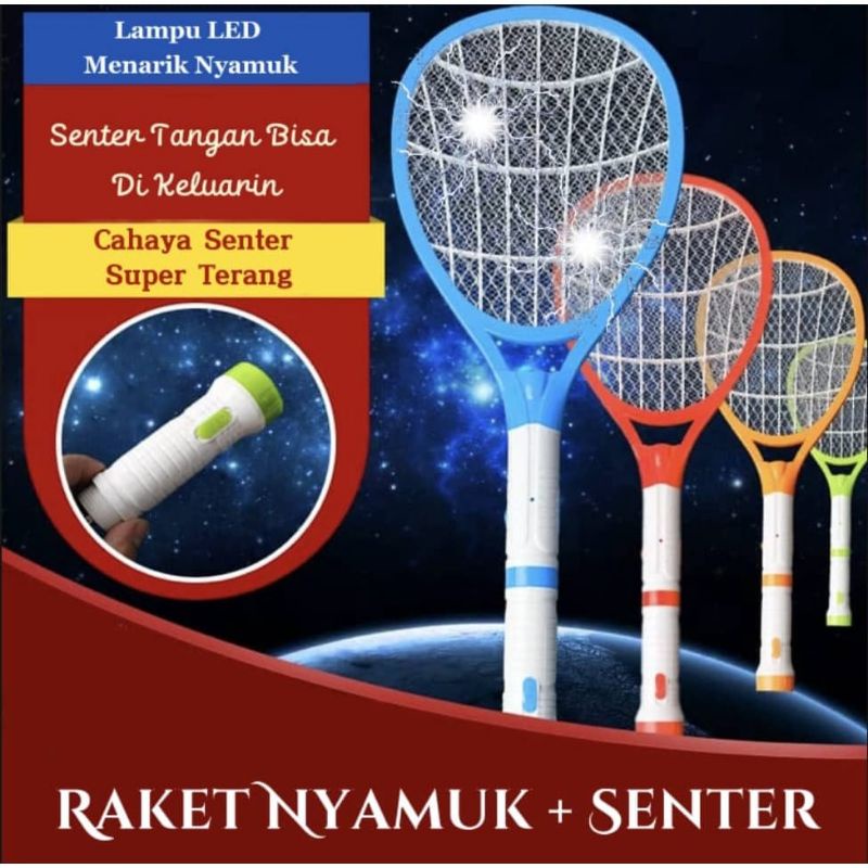 Raket Nyamuk/Nyamuk Killer Super Efektif/Rechargeable⭐ ICM ⭐