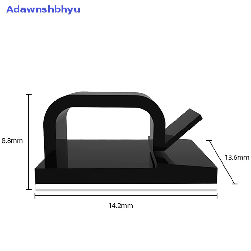 Adhyu 10Pcs Cable Organizer Mudah Dipasang Desktop Management Mini Praktis ID