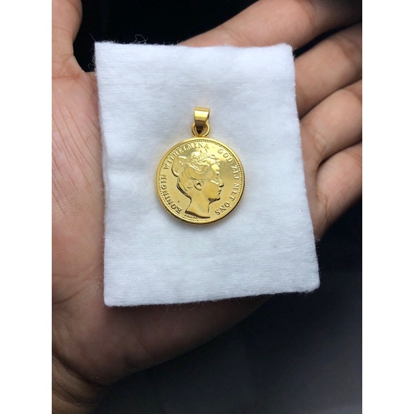 Koin Kuno Wilhelmina 10 Gulden 1898