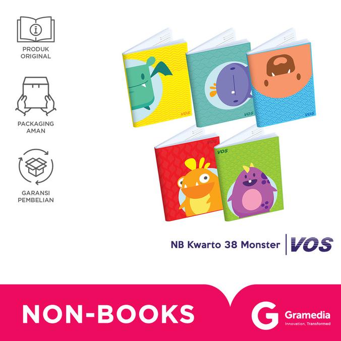 

VOS E BUKU TULIS KWARTO 38 MONSTER ISI 10 gram33 Segera Dapatkan
