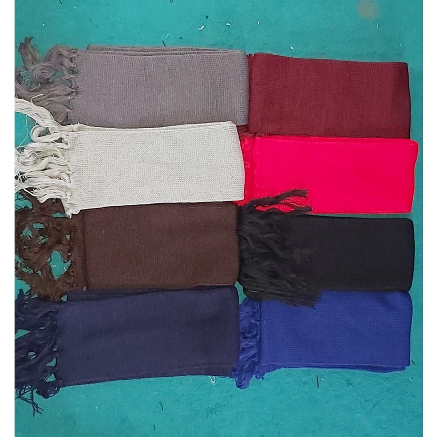 Syal rajut  dewasa scarf shawl SYAL POLOS