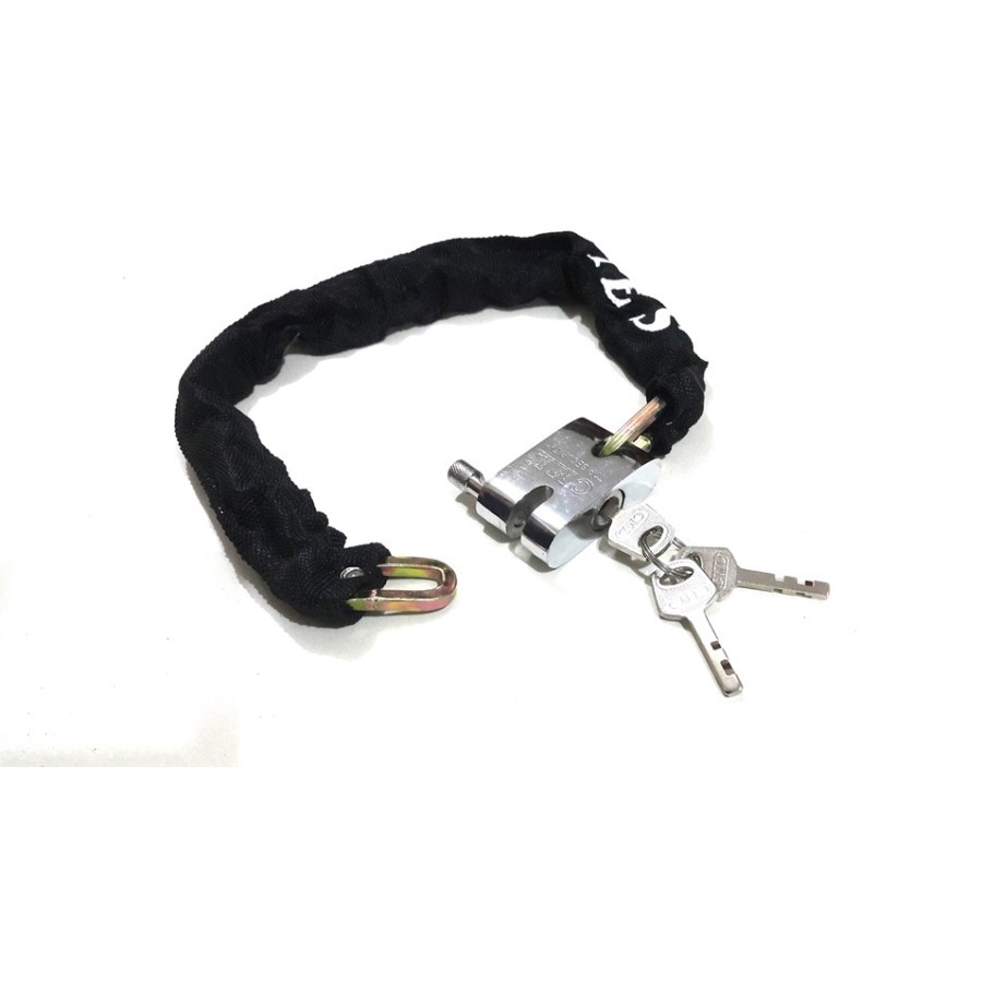 GEMBOK RANTAI DILAPISI KAIN - Gembok Model Rantai Pengaman Serbaguna - Kenji Shop