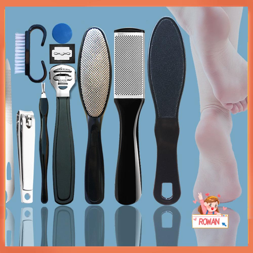 R-flower 10in1 Kit Perawatan Kaki Stainless Steel Remover Bersih Rasp Kaki