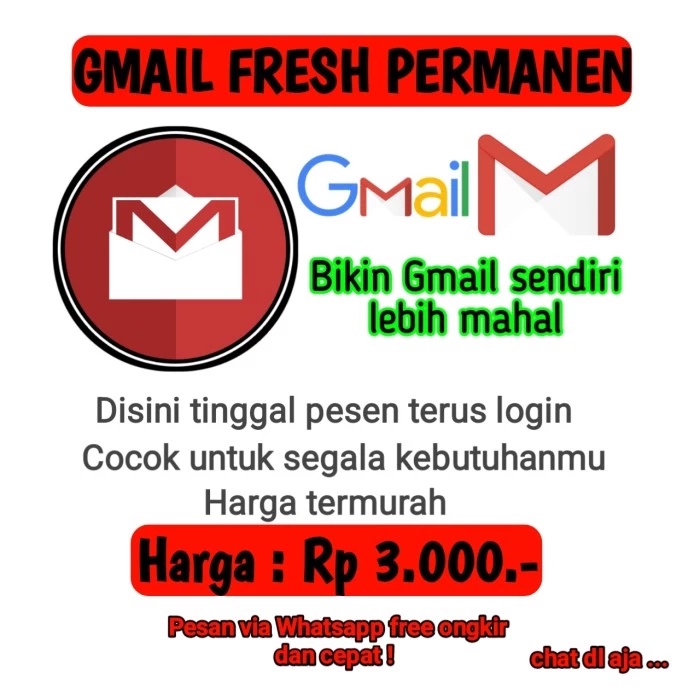 Akun Gmail + Channel Youtube Kosongan