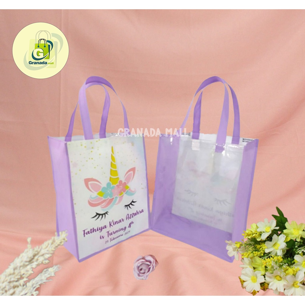

Goodie Bag tas Ulang Tahun Anak Custom Mika ( 24 X 7 X 27 ) 2 Hari Jadi