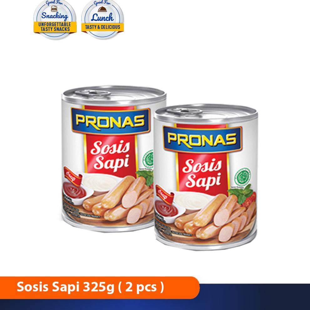 

[Star] Pronas Sosis Sapi 325 g dalam kemasan kaleng EOE bundling 2 pcs .,,.,.,