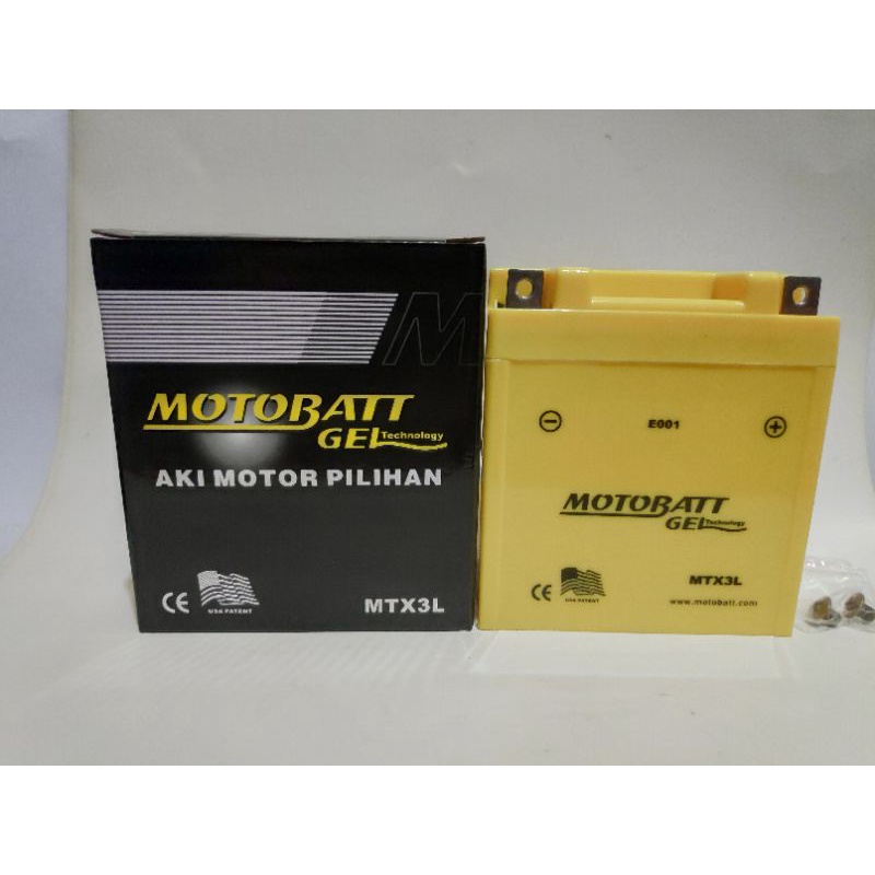 Aki KERING MOTOR RX KING,NINJA R MOTOBATT MTX3L